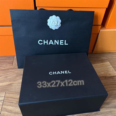 brown paper bag chanel|chanel empty boxes.